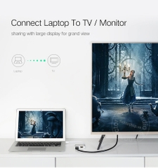 Thunderbolt 2 ra HDMI + VGA Ugreen MD115 20421 - Mini Displayport to HDMI VGA 4K