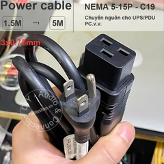 Dây nguồn NEMA 5-15P to C15 3x0.75mm