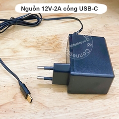 Nguồn adapter 12V 2A cổng USB C