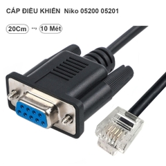 Cáp dữ liệu lập trình điều khiển cho Niko 05200 05201, RS232 female to RJ12 6P6C