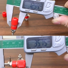 Ổ cắm bắp chuố đen đỏ 4mm 1 chiếc - Industrial banana plug