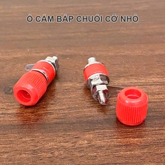 Ổ cắm bắp chuố đen đỏ 4mm 1 chiếc - Industrial banana plug