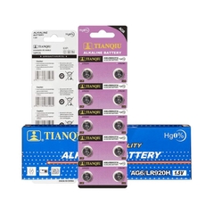 Pin nút AG6 G6 L4920 371 371A CX69 LR920W SR920 LR920H 171 1.55V-32mA dùng cho Đồng hồ Máy tính Tianqui 1.55V- 1 vỉ 10 viên