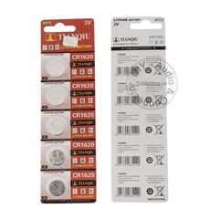 Pin cúc áo CR1620 DL1620 ECR1620 BR1620 DL1620B KCR1620 5009LC - Lithium battery 3V CR11620 Tianqiu 1 vỉ 5 viên