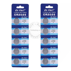 Pin điều khiển xe hơi 2025, Pin điều khiển cửa cuốn CR2025 1 vỉ 5 viên - CR2025 lithium battery