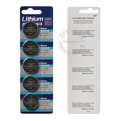 Pin lithium CR2450 Pin điều khiển từ xa 2450 1 vỉ 5 viên - Lithium battery CR2450 DL2450 BR2450
