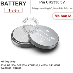 Pin lithium CR2330 Pin điều khiển từ xa 2330 TE 1 vỉ 5 viên - CR2330 BL2330 DL2330 lithium battery