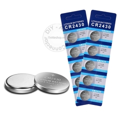 Pin lithium CR2430 Pin điều khiển từ xa 2430 1 vỉ 5 viên - Lithium battery CR2430 DL2430 BR2430
