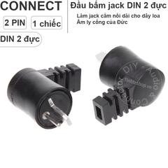 Jack MIDI dẹt 2pin cho âm ly cổ Châu Âu 1 chiếc