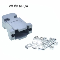 Đầu hàn và vỏ ốp rắc DB15 VGA 3 hàng - Soldering tip and plastic housing for 3-row D-SUB plug.
