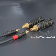 Giác canon ra hoa sen lõi đồng mạ bạc DIY 2 chiếc - 2pcs XLR male to female AV jack diy silver plated copper wire