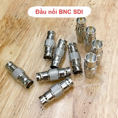 Đầu nối BNC 2 cổng cái chốt ngăn gắn cố định vào thanh ray bảng điều khiển - Panel mount BNC female to BNC female adapter