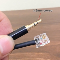 Cáp RJ12 sang 3.5 - 3.5mm Stereo Jack to RJ12 Cable for Fanatec Handbrake for Connecting Clubsport Wheel Bases/Racing Wheels