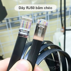 Dây mạng 10 pin RJ50 RJ48 đầu bọc sắt bấm chéo - 10 Core Pure Copper RJ50 Extension Cable
