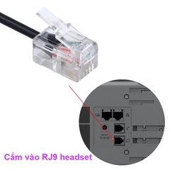 Cáp tai nghe headset IP phone cho Panasonic HD130 - 3.5mm Plug Jack to RJ9 iPhone Headset to for Panasonic HD-130 Office Phone Adapter