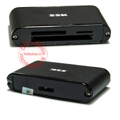 Đầu đọc thẻ nhớ đa năng SD Micro SD TF CF USB 3.0 - Reader card all in one USB 3.0 SSK SCRM-630