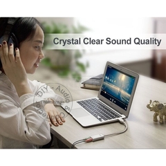 USB-C sang 3.5mm Unitek Y-248 - USB-C External Sound Card Adapter for Stereo Audio