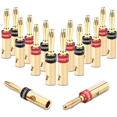 Bộ 4 chiếc Jack bắp chuối đồng mạ vàng 24K Ugreen 30513 - Banana audio jack plug