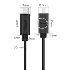 Cáp USB C sang Micro USB 1 mét Unitek Y-C473BK - USB type C to Micro USB cable