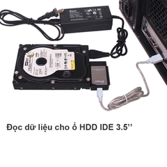 USB sang SATA IDE 2.5 3.5'' DTECH DT-8003A - Cáp đọc ổ cứng SATA ATA DVD-R 2.5/3.5''