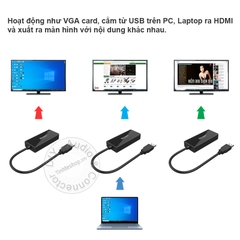 USB 3.0 sang HDMI 2K Unitek Y-3702 - USB 3.0 to HDMI 1080P Full HD Adapter