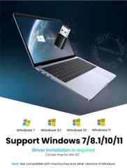 USB bluetooth 5.0 Ugreen CM390 80889 âm thanh HD kết nối 5 thiết bị