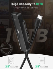 USB C sang SATA 2.5 Ugreen 70610 - USB type-C to SATA 2.5 inches support 10TB