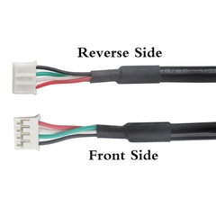USB female connector with ear fixation XH2.54-4p white small terminal plug chassis panel extension cable