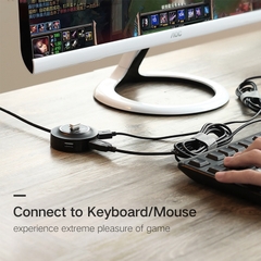 Bộ chia 4 cổng USB 2.0 Ugreen CR106 20277 cáp dài 1 mét có hỗ trợ nguồn ngoài