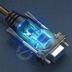 USB to RS232 cổng cái Unitek Y-105D 2 mét - Cáp USB sang COM