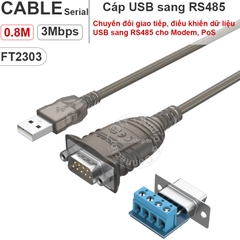 USB sang RS422 485 Unitek y-1082 dài 80Cm chipset FT232