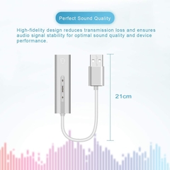 USB ra 3.5mm sound card âm thanh vòm 7.1 - USB External Sound Card 3.5mm Audio Interface Microphone Headphone