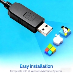 USB to 6-pin Mini Din RS232 Serial Communication Cable for LS XGB XBM XBC