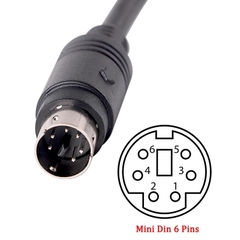 USB to 6-pin Mini Din RS232 Serial Communication Cable for LS XGB XBM XBC