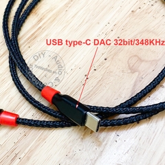 Cáp USB C sang 3.5 AUX cho tai nghe DAC 32bit 384KHz Mogami 2944