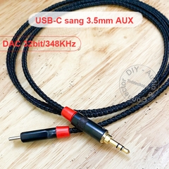 Cáp USB C sang 3.5 AUX cho tai nghe DAC 32bit 384KHz Mogami 2944
