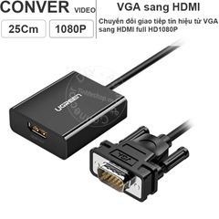 VGA sang HDMI full HD1080P 25Cm Ugreen CM269 60814 - VGA to HDMI converter