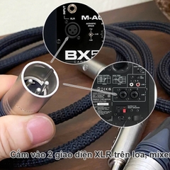 Dây nhạc cụ phòng thu 6.5mm TRS sang XLR đực balanced