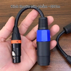 Dây chuyển từ Vang Mixer DAC sang Cục đẩy - XLR female to Speakon female adapter for power amplifier