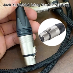 Dây loa monitor XLR to 6.35mm TRS balanced jack Neutrik dây Canare Mogami RHC