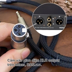 Dây loa monitor XLR to 6.35mm TRS balanced jack Neutrik dây Canare Mogami RHC