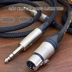 Dây loa monitor XLR to 6.35mm TRS balanced jack Neutrik dây Canare Mogami RHC