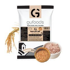 Gạo lứt đỏ GUfoods (túi 1kg) - Xát dối, Mềm xốp ngon cơm, Healthy, Thực dưỡng, Eat clean