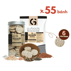 Snack gạo lứt ngũ cốc nguyên hạt GUfoods - Không đường, Không chiên dầu, Thanh đạm, Lành mạnh, Phù hợp Eat clean, Ăn vặt healthy, Tiện lợi, Thuần chay