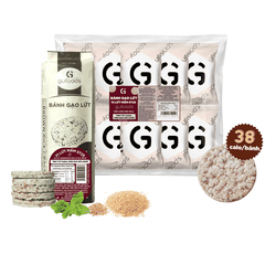 Bánh gạo lứt mầm ST25 GUfoods - Giàu chất xơ và GABA tự nhiên, Không chiên dầu, Không đường, Lành mạnh, Phù hợp Eat clean, Ăn vặt healthy, Thực dưỡng, Tập Gym, Thuần chay