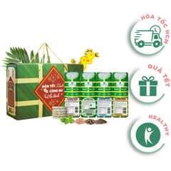 Hộp quà Tết GUfoods - Xuân Bính Ngọ 2026 - Set quà Tết healthy, Món quà sức khoẻ, Hộp giấy thân thiện môi trường, Giftbox / Gift set healthy, Đón Tết xanh - Cùng GU an lành