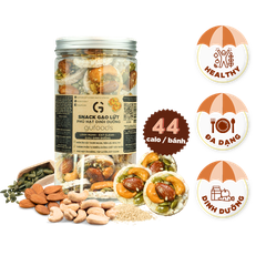 Snack gạo lứt phủ granola siêu hạt GUfoods (Hũ 200g) - Bữa ăn nhẹ tiện lợi, Giàu dinh dưỡng, Ăn vặt healthy, Hỗ trợ giảm cân, Ăn kiêng, Eat clean, Thuần chay