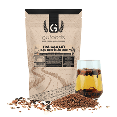 Trà gạo lứt đậu đen thảo mộc GUfoods - Thanh nhiệt, Mát gan, Hỗ trợ giấc ngủ, Healthy, Thực dưỡng, Eat clean