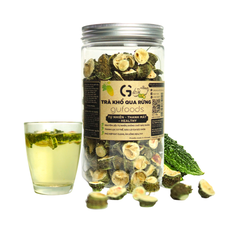 Trà khổ qua rừng (mướp đắng rừng) GUfoods (Hũ 150g) - Mát gan, Giải nhiệt, Thanh lọc cơ thể, Thư giãn tinh thần, Cải thiện giấc ngủ