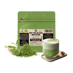 Bột Matcha trà Ôlong GUfoods (túi 50g) - Pha chế Barista, Giàu EGCG và chất chống oxy hóa, Vị umami tự nhiên, Eat clean, Healthy, Làm đẹp